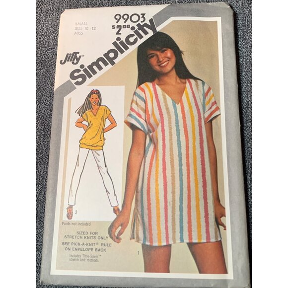 Simplicity Misses Shirt Tunic Sewing Pattern sz 10-12 9903 - uncut - Picture 1 of 3